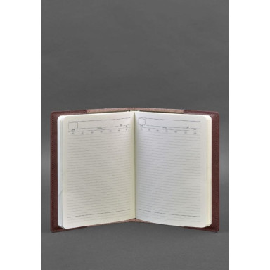 Leather cover for notebook 6.0 (soft-book) Burgundy Krust