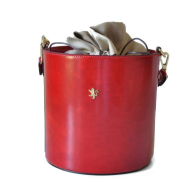 Pratesi RCL335 - Cross Body Bag Secchiello R355 in cow leather Radica Cherry