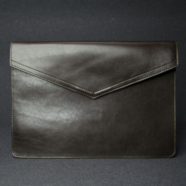 Leather case for MacBook 12', chocolate