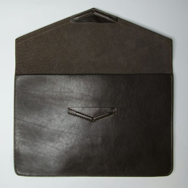 Leather case for MacBook 12', chocolate
