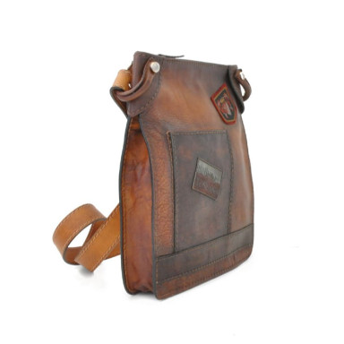 Pratesi BBL181/25 - Bakem Medium Bag in cow leather Bruce Blue