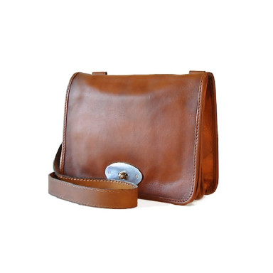 Pratesi BNE122/27 - Cross Body Bag Portalettere Small in cow leather Bruce Black