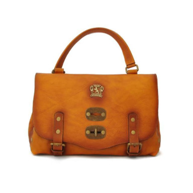 Pratesi BCO162/P - Woman Bag Castell'Azzara Small in cow leather Bruce Cognac