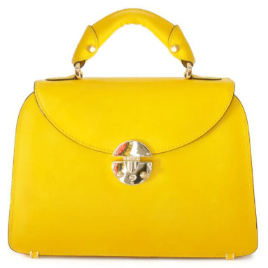 Pratesi RYE285/P - Veneziano Small Lady Bag in cow leather Radica Yellow
