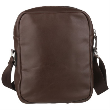 Brown leather shoulder bag M110br John McDee