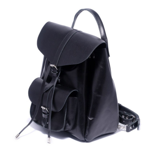 Глянцевий жіночий рюкзак Dekey, колір - Чорний 021чг