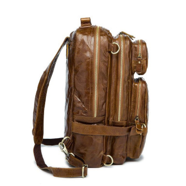 Men's backpack in vintage leather B10-8856 Joynee