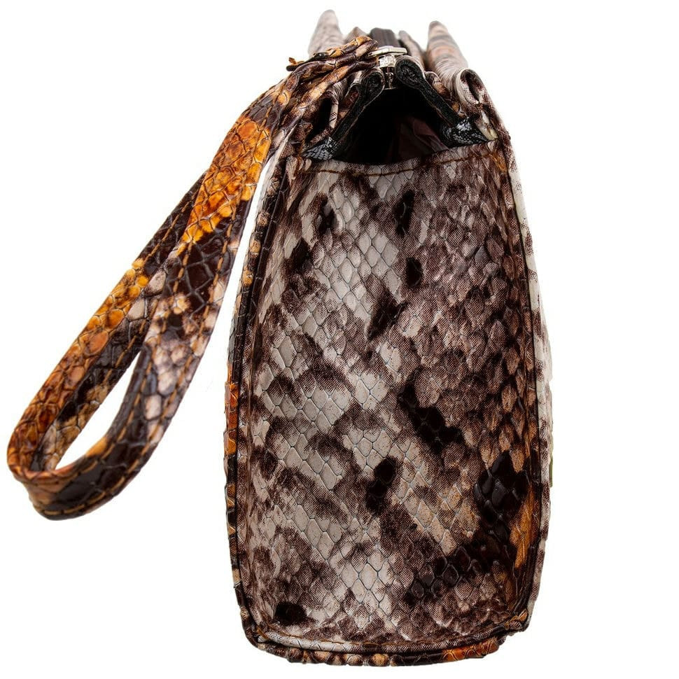 Косметичка шкіряна Desisan 2-738 руда змія