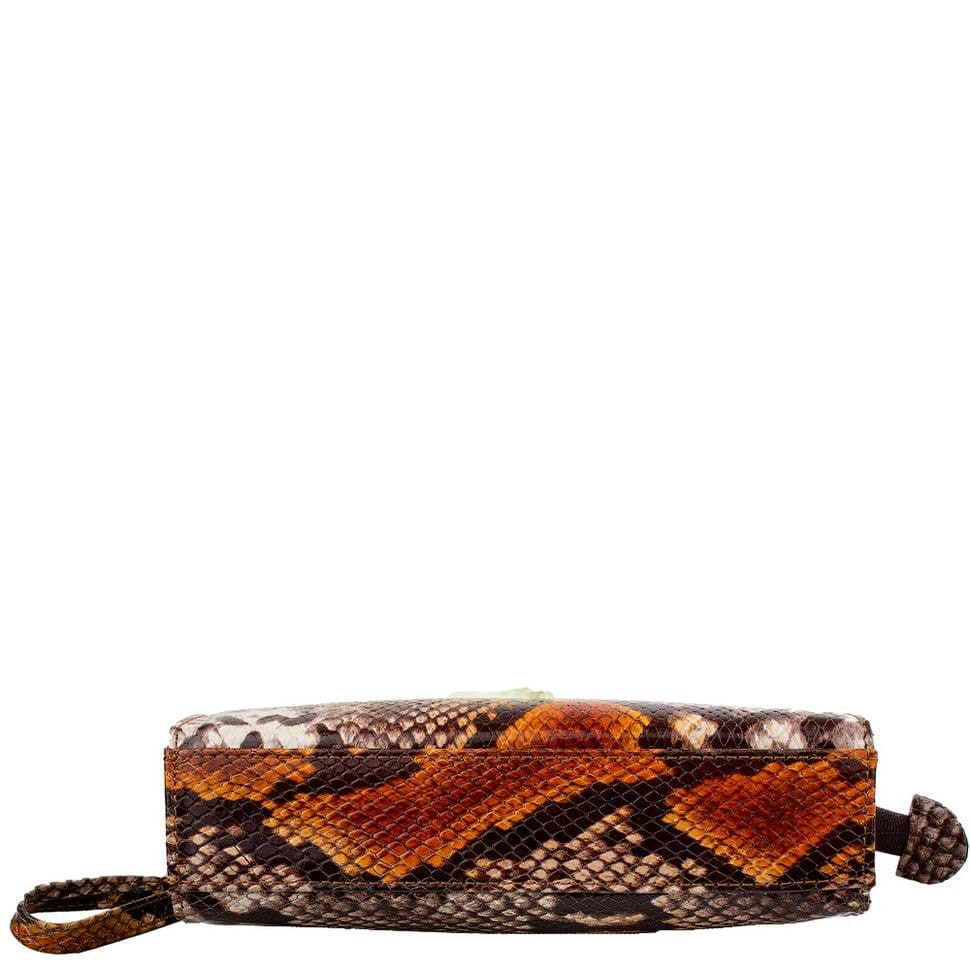 Косметичка шкіряна Desisan 2-738 руда змія