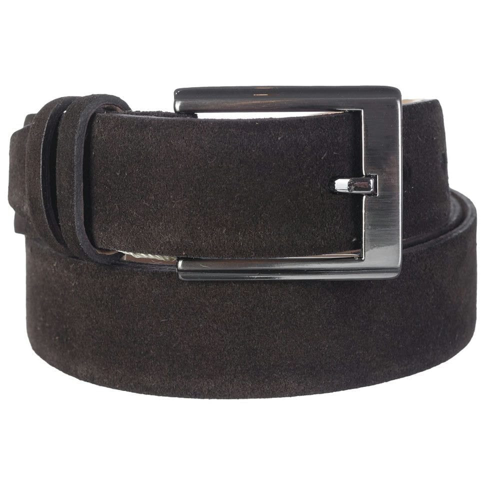 Шкіряний ремень YSK класичний 1006-2ZM коричневий замш