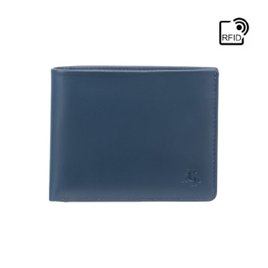 Гаманець чоловічий Visconti VSL33 TAP-N-GO c RFID (Steel Blue-Black)