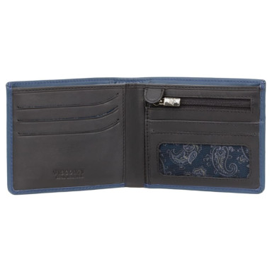 Гаманець чоловічий Visconti VSL33 TAP-N-GO c RFID (Steel Blue-Black)