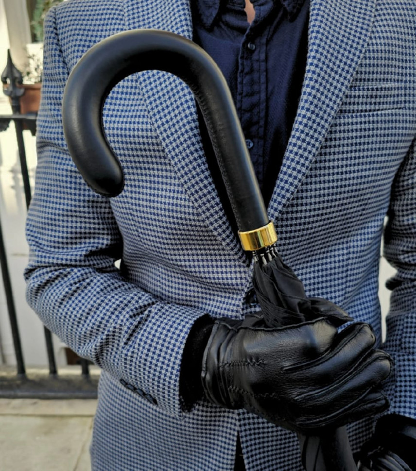 Зонт-трость мужской Fulton Minister G809 Black (Черный)