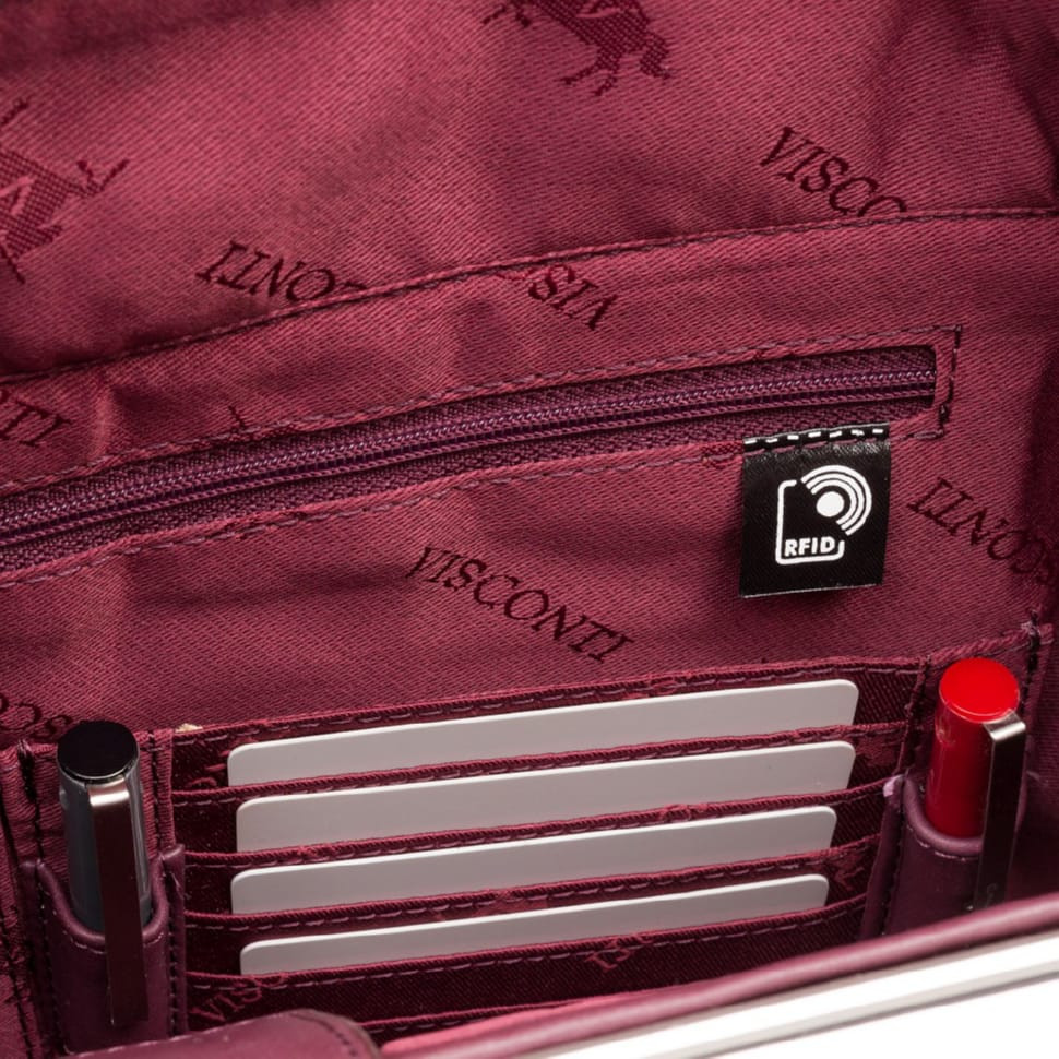 Сумка жіноча для ноутбука Visconti 18427 Ollie 13 (L) (Plum)