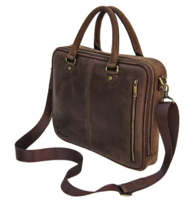 Men's leather briefcase Black Diamond BD2Ccrh