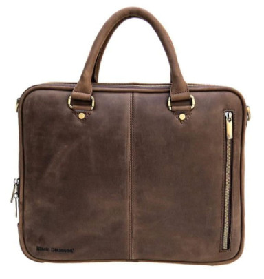 Men's leather briefcase Black Diamond BD2Ccrh