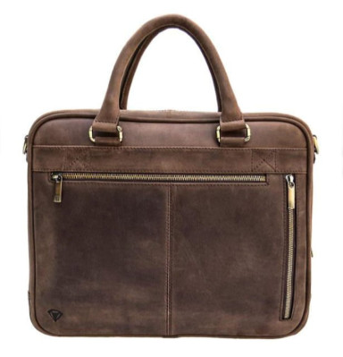 Men's leather briefcase Black Diamond BD2Ccrh