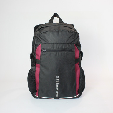 Tamix Urban Sports Backpack Black & Burgundy by MAD | born to win™