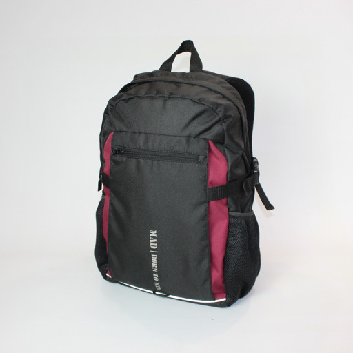 Міський спортивний рюкзак Tamix чорний із бордовим від MAD | born to win™