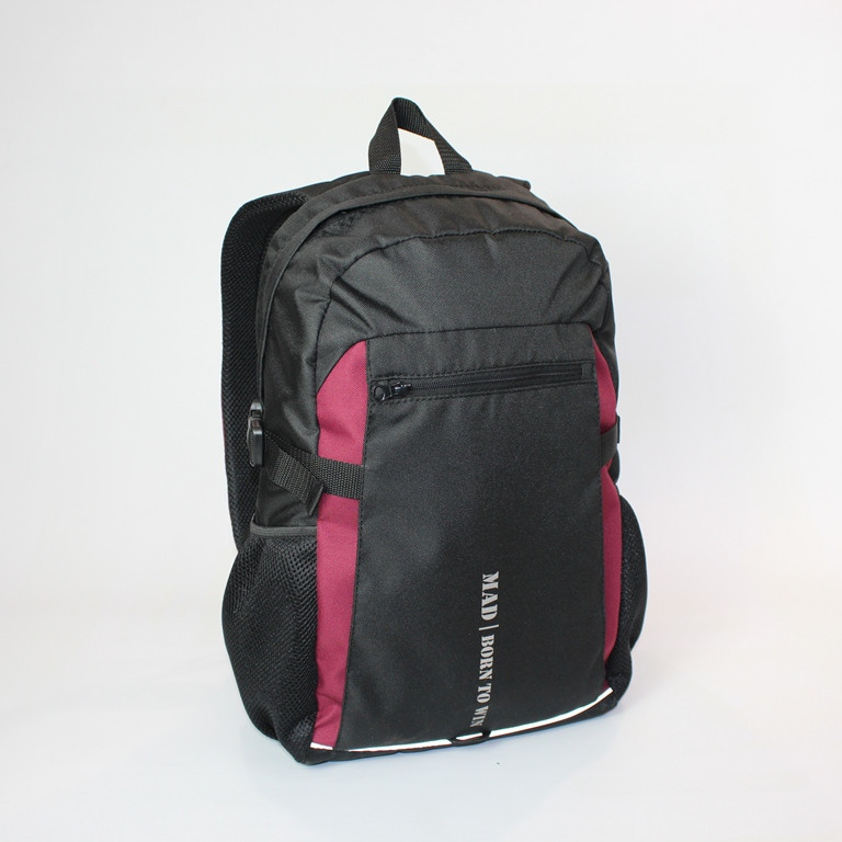 Міський спортивний рюкзак Tamix чорний із бордовим від MAD | born to win™