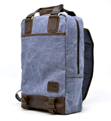 Youth backpack canvas + leather RK-1210-4lx TARWA