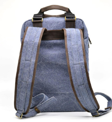Youth backpack canvas + leather RK-1210-4lx TARWA