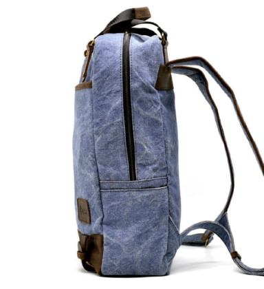Youth backpack canvas + leather RK-1210-4lx TARWA