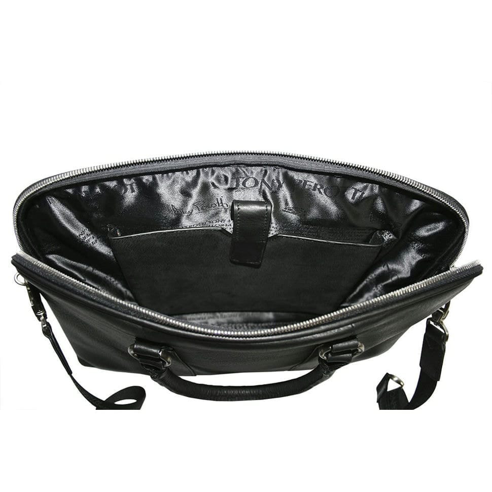 Сумка кожаная Contatto 9574-40 nero черный