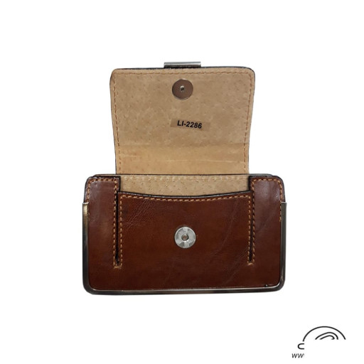 Візитниця шкіряна Italico 2286 cognac коньячний