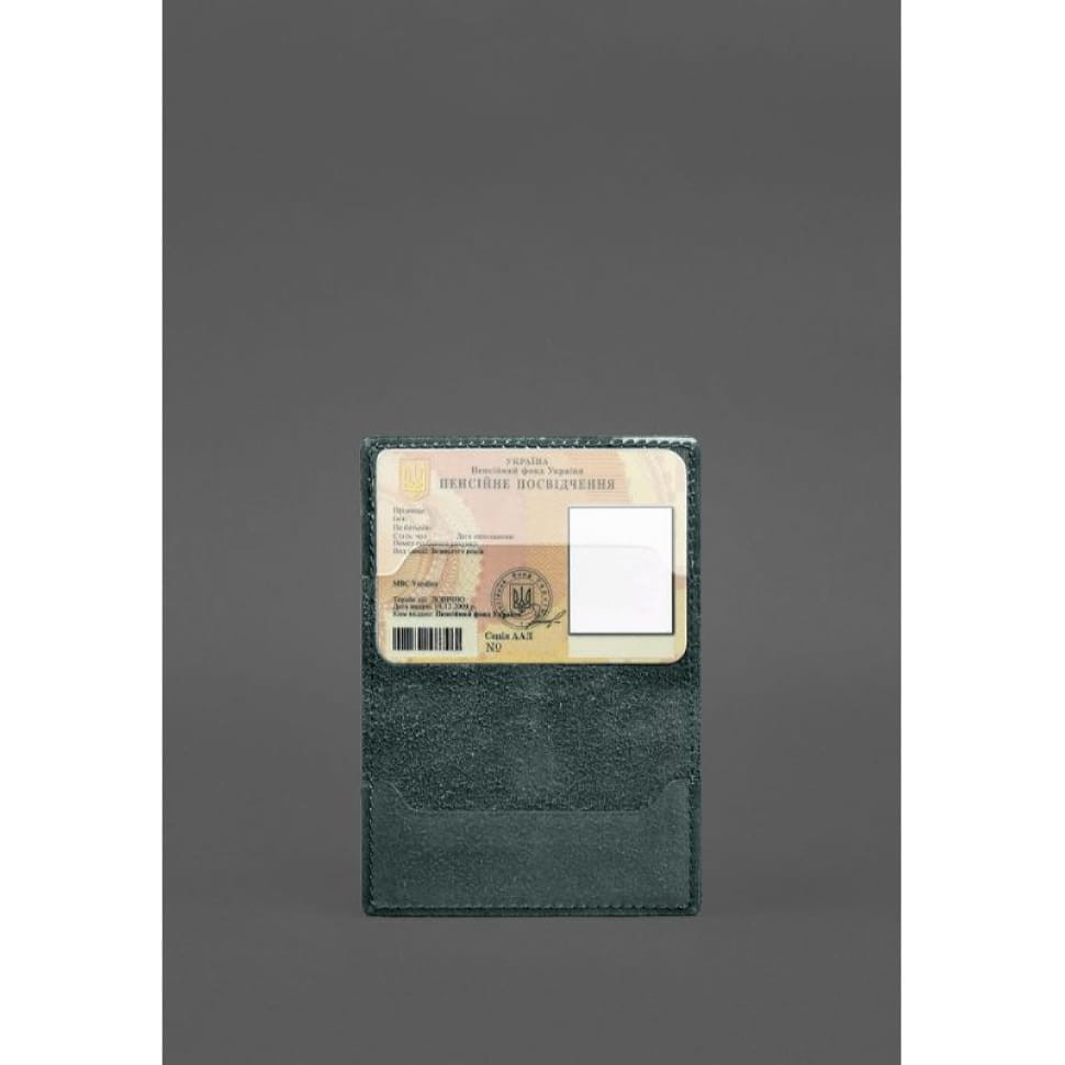 Шкіряна обкладинка для пенсійного посвідчення
