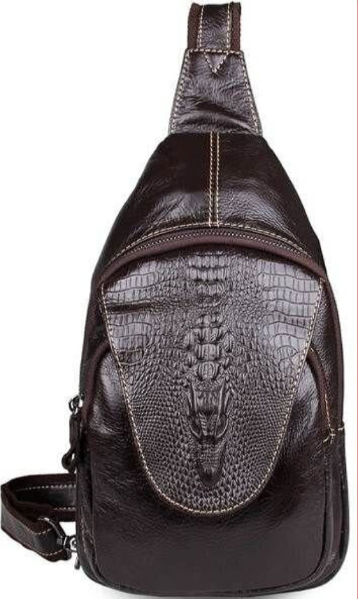 Сумка чоловіча Vintage 14559 із натуральної шкіри Коричнева