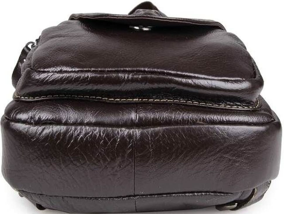 Men's bag Vintage 14559 made of genuine leather Brown