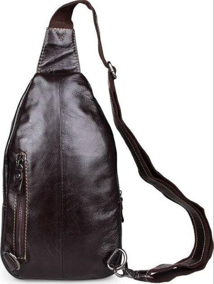 Men's bag Vintage 14559 made of genuine leather Brown