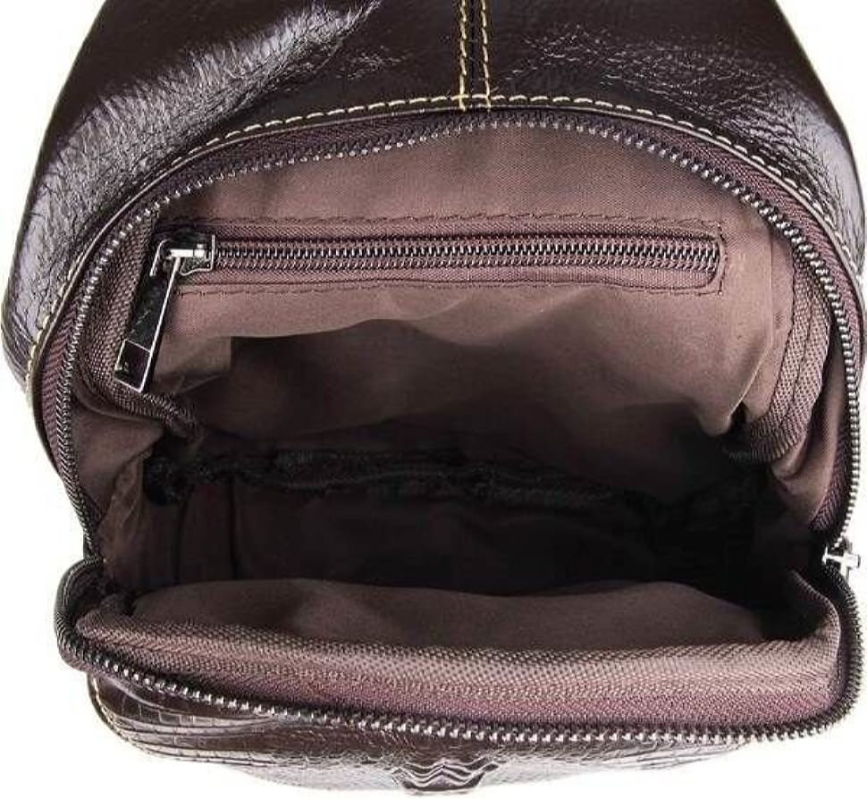 Men's bag Vintage 14559 made of genuine leather Brown