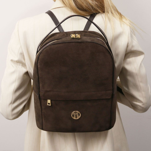 Volta Suede leather backpack