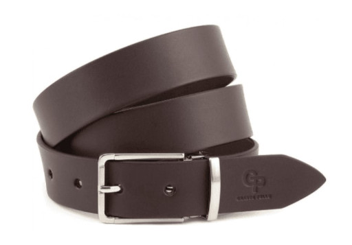 Шкіряний ремінь Rigoroso, шоколад Grande Pelle