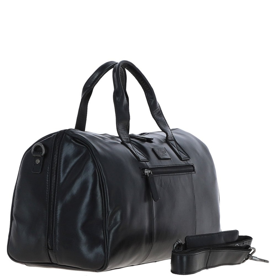 Чоловіча дорожня сумка Ashwood P68 (Black)