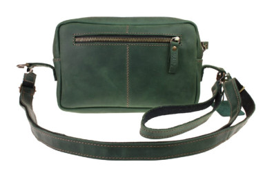 Women's leather small clutch bag SULLIVAN sg50 (25) green