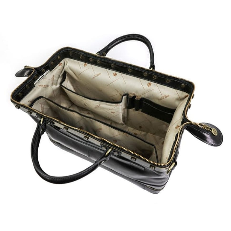 Cаквояж шкіряний, сумка лікаря Time Resistance - Doctor Faustus чорний 5230201