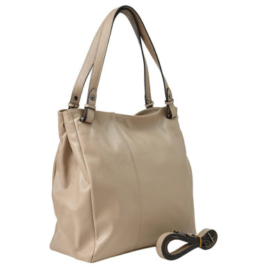 Кожаная женская сумка Virginia Conti Italy - Art02937ltaupe