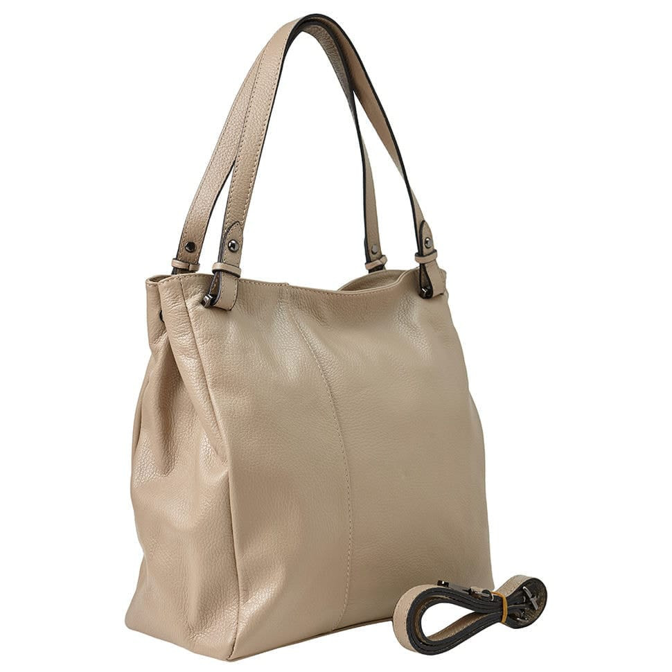 Кожаная женская сумка Virginia Conti Italy - Art02937ltaupe