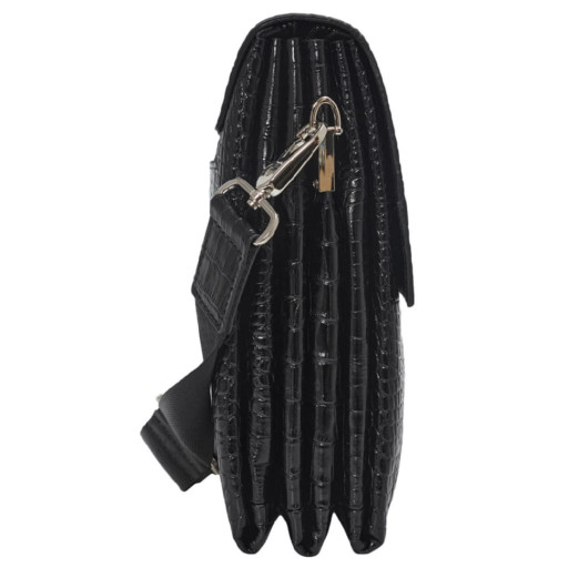 Сумка чоловіча шкіряна BOND 1363-356 чорний кроко
