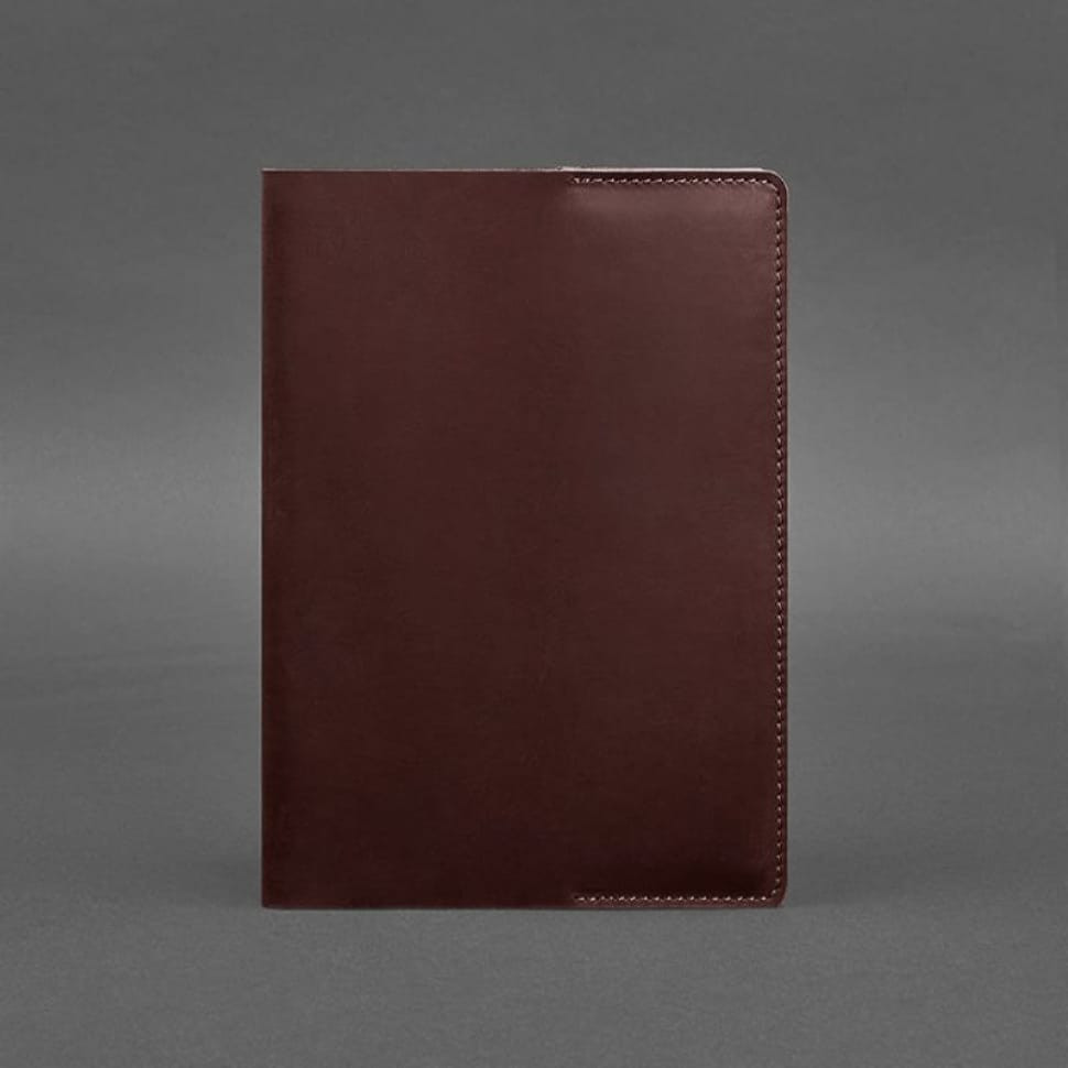 Leather cover for notebook 6.0 (soft book) Burgundy Crazy Horse