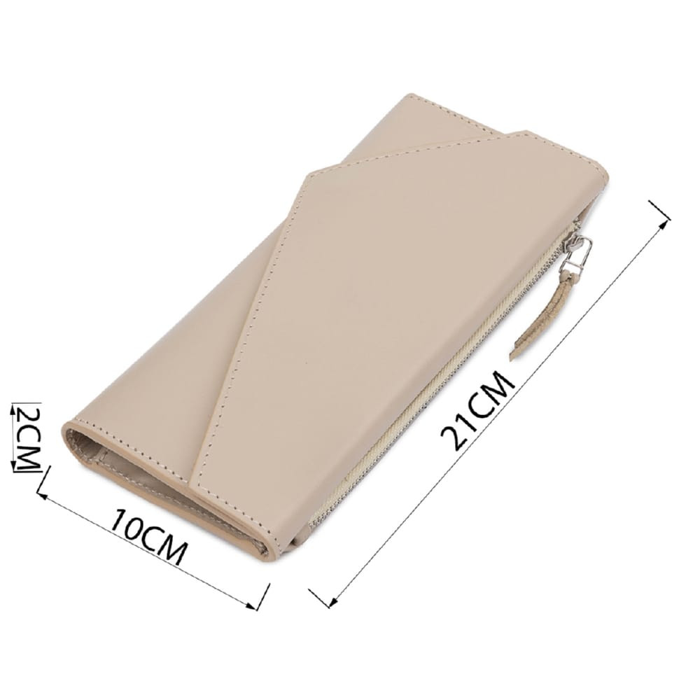 Класичний жіночий гаманець GRANDE PELLE 11521 Бежевий