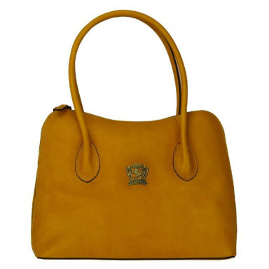 Pratesi BSE463 - Shoulder Bag Talla in cowhide leather Bruce Mustard