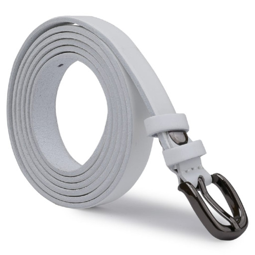 Шкіряний жіночий ремінь Vintage 20762 Білий