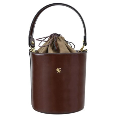Pratesi RCF335 - Cross Body Bag Secchiello R355 in cow leather Secchiello R335 Coffee
