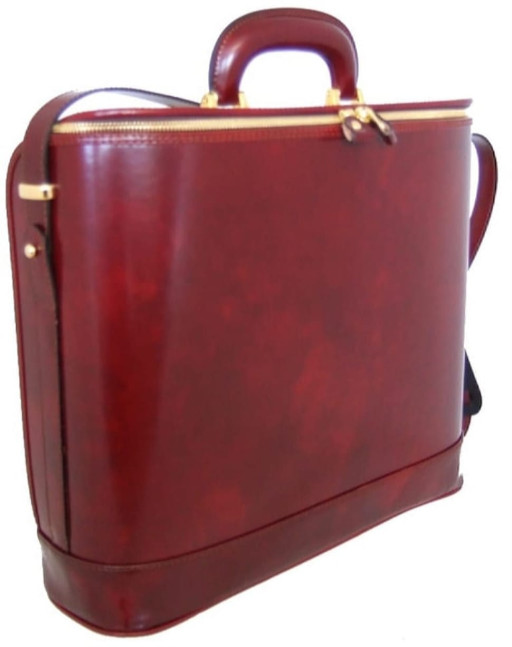 Pratesi RCH116/15 - Raffaello Laptop Bag 15 in cow leather Radica Chianti
