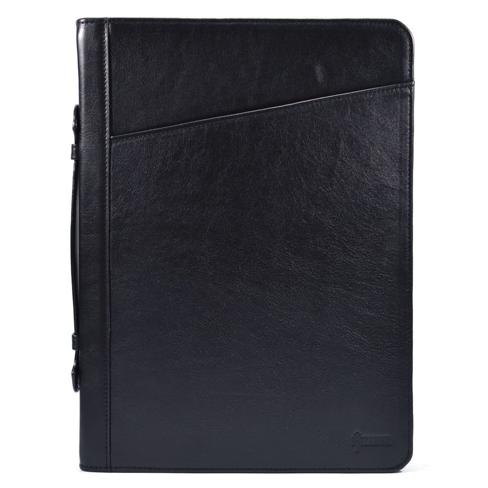 Папка чорна шкіряна з ручкою, для документів A4 GA-1404-4lx від TARWA