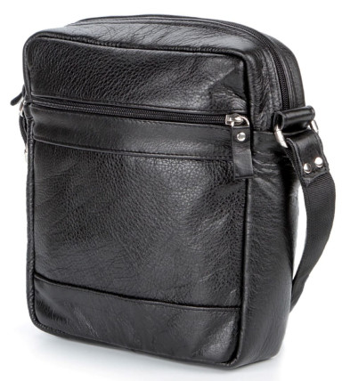 Elite leather men's bag SHVIGEL 00791 Black